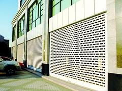 盛昌金屬制品廠質量好的鋁合金沖孔卷簾門 臨朐盛昌金屬制品廠 和諧式拉閘門,拉閘門